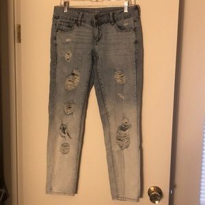NY&Co Cropped Ombré Skinny Jeans Sz 4